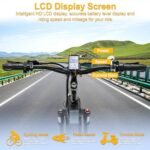 YVY Adult Electric Bike - Folding - 1000/2000W Brushless Motor - 48V 15/23Ah Removable Battery, Range 50-75 Mile, Max Speed 30/35MPH, 20"x4.0" Fat Tire, 7 Speeds, Hydraulic Suspension, Disc Brakes - Image 4