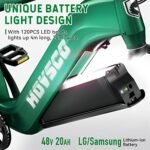 HOVSCO Electric Bike, 26"x 4" Fat Tire Ebike for Adults, 750W Motor Torque Sensor Mountain Bike 28Mph, 48V 20Ah Removable Battery 80Miles Adult Electric Bicycle - Image 3