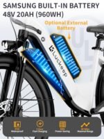 Electric Bike for Adults 1300W Peak Motor 48V 20AH/35AH/45AH&UL Battery 28MPH 80-140Miles Range Ebikes for Adults/Torque Sensor/APP Control/Dual Hydraulic Brake/UL 2849 - Image 3