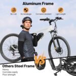 Race Electric Bike for Adults Ebike,Peak 750W Brushless Motor,Removable Battery,Commuting Electric Mountain Bike,Up to 22MPH 7-Speed Electric Bicycle with Fork Suspension - Image 3