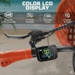 ANCHEER 26'' Electric Bike for Adults, Peak 750W Low Frame Electric City Bike with 48V/374Wh Battery, Up to 50Miles Step Through Commuter Ebike/Electric Bicycle with Basket, LCD Display - Image 4