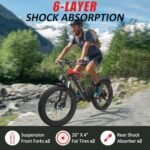 Naisian Electric Bike for Adults,2000w Dual Brushless Motor,37MPH Top Speed,Max 75 Miles,26" x 4.0 Fat Tire, 48V/17.5Ah Removable Battery,LCD Display,7 Speed - Image 2