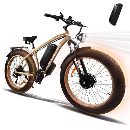 Version 1.0.0 2000W Electric Bike with Two 20Ah Removable Battery26×4" Fat Tire Ebike for Adults 35MPH80-120Miles Electric Bicycles with Sha-Ma-no21Speed Lockable Front Sespension Hydraulic Disc Brake - Image 1