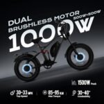 Luna/Luna II Dual Motor Electric Bike for Adults, 1500W E Bike 7-Speed 33MPH Ebike with Removable 48V 15Ah/20Ah Battery, 20 * 4.0 Fat Tires Full Suspension Ebikes, Dual Hydraulic Disc Brake - Image 2