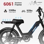 Himiway Escape Pro Electric Bike for Adults, 750W Motor, 20"x4" Fat Tires E-Bike,30-50Mi, Moped-Style Step-Thru Electric Bicycle with 48V 17.5Ah Battery 25 MPH 7-Speed System - Image 5