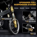 Folding Electric Bike for Adults,1500W Motor(Peak 2000W),35MPH 100Mile,48V 25Ah Battery,20" x 4.0 Fat Tire Foldable Electric Bicycle,Electric Mountain E-Bike,Hydraulic Disc Brake E-Bike - Image 4