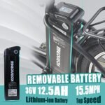 Electric Bike for Adult - 26" City Cruiser Electric Bicycle 350W Motor-12.5 Ah Removable Battery-Up to 40 Miles,Shimano 6-Speed and Dual Shock Absorber,City Electric Commuter Bike for Adults - Image 3