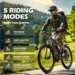 Electric Bike for Adults, 29" Ebike with Peak 1000W Brushless Motor, 34MPH 17.5Ah 840Wh Electric Mountain Bike, 70 Miles Electric Bicycle for Commuter, Lockable Front Fork Suspension, 21-Speed Gears - Image 4
