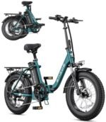 ENGWE L20 2.0 1125W Motor Peak, Upgraded Folding Electric Bike for Adults, 20*3.0" Fat Tire Step-Thru Ebike, 52V13Ah 68Miles Long Range 28MPH 75N.m Torque Urban Commuter,7-Speed Gear,No Front Basket