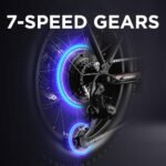 Totem Fat Tire Foldable Electric Bike-Folding E Bike for Adults 750W Peak Motor-20"x4.0" Fat Tire for Woodland,Mountain,Beach,Snow-48V Removable Battery-Speed 20MPH-Max Range 40+ Mile - Image 5