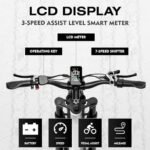 Electric Bike for Adults,1500W/750W,52V 21/19Ah 32-37MPH, 30-60Miles Range 26”Fat Tire Electric Bike Beach Snow Mountain Bike, Dual Hydraulic Disc Brakes Electric Bike Full Suspension - Image 5