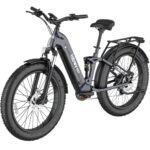 Hiboy EX7 Electric Bike for Adults, 28MPH 75Miles Range 1000W Peak Motor 48V 18AH Removable Battery Ebike, 26” x 4.0" Fat Tire Electric Mountain Bicycle, 7 Speed, Dual Suspension, UL 2849 Certified