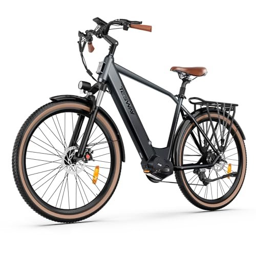 Version 1.0.0 Electric Bike for Adults 1000W Peak 150N.M Mid-Drive with Torque Sensor, 27.5" Dual Suspension Ebikes for Adults, 672Wh Removable Battery up to 50 Miles, 7-Speed Step-Over City Ebike - Image 1