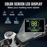 ANCHEER Electric Bike for Adults, Peak 750W Ebike, 3 Hours Fast Charge, 60 Miles Electric Bicycle with 48V/499Wh Battery, 27.5 ''Hummmer Electric Mountain Bike with LCD Display, 21/24 Speed - Image 4