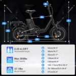 SEHOMY Folding Ebike for Adults Up to 35 Miles, 16" Electric Bike for Adults with Max Speed 25MPH, Peak 630W Motor, Removable 36V Battery, City Commuter Ebikes, Adults Electric Bicycles for Men&Women - Image 2