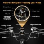 Electric Bike for Adults,1500W Motor Peak 48V 18AH Removable Battery,30MPH Ebike, 20" x 4.0 Fat Tire Electric Bike Commuter Beach Snow Bicycle,7-Speed,Dual Shock Absorber - Image 6