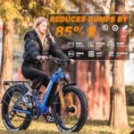 FREESKY Electric Bike for Adults 1600W Power Motor 48V 20 AH Ebike, Step-Thru Ebike up to 35MPH & 90Miles Max Range, 26'' Fat Tire Full Suspension Electric Bicycle for Man/Women - Image 2