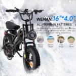 Spacewalk Small Electric Bike,16" Fat Tire Ebike,Compact Design,More Suitable for Riders Under 5'2", and Teenagers with 750W Motor, 21.7MPH with Removable 48V/15AH Battery,50-Miles Motorcycle - Image 5