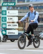 Gotrax 20" Folding Electric Bike with 40Miles (Pedal-assist1) by 48V Battery, 20Mph Power by 500W, Adult Electric Bicycle with 5 Pedal-Assist Levels& LCD Display, Suitable for Leisure Riding&Commuting - Image 4