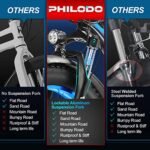 PHILODO Electric Bike for Adults, Fat Tire Ebike 26" Electric Bike 1000W Electric Mountain Bike 48V/17.5Ah Removable Battery 31MPH Electric Bicycles 21-Speed - Image 5