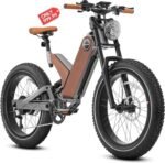 P5 Electric Bike Peak 1000W 20Ah Full Suspension Electric Mountain Bike 28Mph 24 * 4.0 Fat Tire Electric Bike Adult Electric Bicycles,Color Display