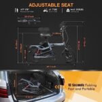 X7 Electric Bike with 48V 20Ah Battery, 400W Motor 20MPH 14 inch Tire Folding Mini Ebike, Urban City Commuter Electric Bicycles for Adults Teens Men Women - Image 6