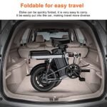 ENGWE T14 Mini Electric Bike for Adults Teens, 14" City Commuter Folding Ebike, 600W Motor 48V 10AH Battery Range 37Mile 20MPH Electric Bicycles Shock Absorptions Ebikes - Image 6