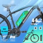 HILAND Rockshark Electric Bike Electric Mountain Bike Aluminum 27.5 inch 350W 20MPH Adults E-Bike Shimano 21 Speed Disc Brake Suspension Fork with 36V 10.4Ah Removable Battery - Image 3