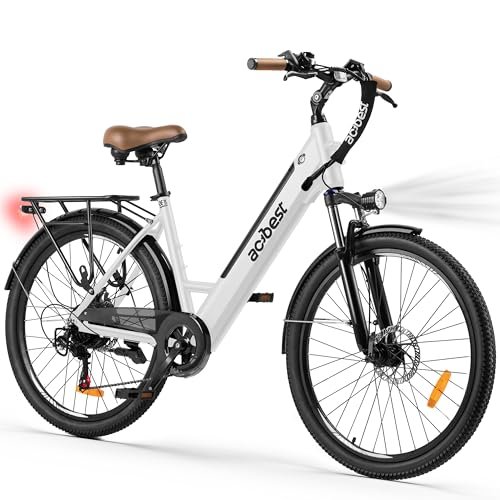 Version 1.0.0 Core Electric Bike for Adults - 468Wh Removable Battery, 26 inch Step Thru Electric Bicycle, Peak 750W Brushless Motor Cityrun Ebike, with 7 Speed, Up to 50 Miles, E-Bikes - Image 1