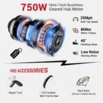 Himiway Zebra D5 26"x4" Electric Bike, 80Miles Range 48V 20Ah Battery 750W Ebike, 400LBS Payload, 25MPH, 7 Speed - Image 2