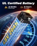 Boxer Electric Bike for Adults 960W, UL Certified Full Suspension 48V 20AH Battery Ebike, 26" Fat Tire E Bike, 28MPH 80Miles Range Mountain Electric Bicycle, 7 Speed Hydraulic Disc Brake - Image 5