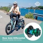 EMOJO Bull Electric Trike Bike for Adults Seniors Step Through Electric Tricycle 500W Long Range 3 Wheel Electric Bike - Image 4