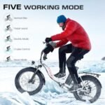 Vivi Folding Electric Bike for Adults, 20" Fat Tire Folding Ebike, 900W Peak Motor Foldable Electric Bicycle 21.7MPH Electric Cruiser Bike with 48V Removable Battery, 7 Speed Commuter E Bike - Image 2