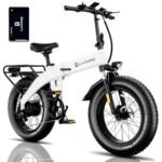 Electric Bike for Adults 1200/1400W Peak, 30/28MPH 60 Miles,720WH Battery 20x 4.0 Fat Tire Folding Ebikes for Adults Foldable with APP/Anti-Theft Alarm/BAFANG Motor/Hydraulic Brakes & UL 2849