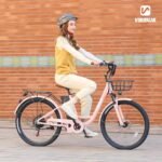 Viribus Electric Bike for Women, 500W (Peak 750W) 48V 13AH City Ebikes for Adults with Basket, Rack, Suspension, Aluminum Frame, Cruiser Commuter E Bike for Women, Step Through Electric Bike - Image 2