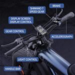 AZHAR 750W Electric Bike for Adult, 20" Fat Tire Ebike Aluminum Frame, 30 Mph Max Speed, Electric Bicycle with 840Wh Removable Battery, Range 55 Miles, 7 Speed & Full Suspension (S18-GreyBlue) - Image 2