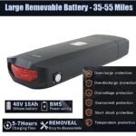 2000W Dual Motor Electric Bike for 2 Adults, 2 Person AWD Ebike, 30 MPH 48V 18AH Fat Tire Mountain E Bikes, Two People E Bike for Hunting, 20'' Adult Electric Bicycles for Men & Women - Image 4