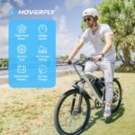 HOVERFLY OUREA Electric Bike 26", 750W Peak Motor Mountain Ebike, Up to 40 Miles 20MPH Removable Battery, 7-Speed and Shock Absorber, Electric Commuter Bike for Adults - Image 2