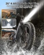 Electric Bike for Adults 960W, 48V 20AH Battery Electric Bicycles, 26" x 4" Fat Tire Full Suspension Step-Thru Ebike, 28MPH Electric Mountain Bike, 7 Speed, 80Miles Range-Boxer ST - Image 4