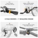 Heybike Race Max Electric Bike for Adults with 750W Peak Motor, 28mph Max Speed, 600WH Removable Battery Ebike, 27.5" Electric Mountain Bike with 7-Speed and Front Suspension - Image 4