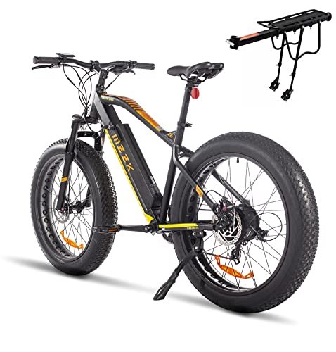 Version 1.0.0 Katharina Shop Adults Electric Bike 750W Motor Fat Tire Electric Mountain Bicycle 48V Lithium Battery 7-Speed Snow Beach E-Bike Dirt Bicycles UL, Black - Image 1