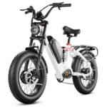 eAhora Luna&Terra Electric Bike for Adults 1500W 2000W Peak 20"×4.0" Fat Tire Electric Bicycle Max Speed 33mph 7 Speed 15A/20A Ebike Full Suspension Dual Motor