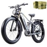 Electric Bike for Adults 48V 30AH/20Ah Battery,1000W Adult Electric Bicycles,26" Fat Tire Full Suspension,30MPH Mountain E Bike,Adjustable Stem,Hydraulic Disc Brakes,Full Suspensio