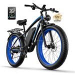 E·Bycco 52V 1000W Peak 1500W 19.2Ah Battery Electric Mountain Bike for Adults, 36MPH & 75Miles Fast Long Range EBikes, 21-Speed Pedal Assist E-Bikes, Hydraulic Disc Brake, Fat Tire Commuter E-Bicycle