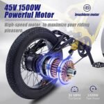 2000W Electric Bike for Adults,35MPH AWD Dual Motor Electric Mountain Bike,48V23Ah Removable Battery,26" Fat tire Electric Bicycles,with Suspension Fork,21 Speed Gears - Image 2
