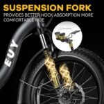 Auloor F7 Electric Bike for Adults,750W(Peak1000) Motor, 48V 15Ah Battery, 30Mph Folding Ebike, Step-Thru Frame, 20" Fat Tires,Perfect for Commuting, Delivery,Outdoor Riding, Unisex E-Bike - Image 3