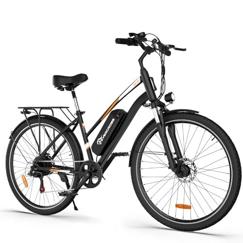 Version 1.0.0 EVERCROSS EK28 28" Electric Bike for Adults, 500W Electric Mountain Bike with 36V 12AH Battery, 60 Miles Range & 20 MPH Ebike, 7 Speeds Electric Bicycle and Removable Li-ion Battery - Image 1