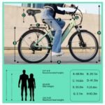 Electric Bike for Adults, 500W(Peak 1000W) Brushless Motor UP to 28MPH,UL2849 Certified Built-in Removable Battery,26" Step-Through Ebike for Women/Men,Commuting E Bike with 7-Speed - Image 5