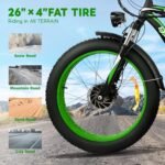 Electric Bike for Adult 2000W Ebike 48V20AHRemovable Battery 26"X4"Fat Tire 35MPH&80Miles Shi-mano 21 Speed Mountain Electric Bicycle with Dual Hydraulic Disc Brakes - Image 4