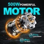 Electric Bike for Adults 750W Motor Foldable Bikes Up to 24 MPH Long Range Ebike for Adult 48V Removable Battery 20" Fat Tire 5 Speed Modes EBike ZL2006 UL 2849 Certified City Urban Commuting Bicycles - Image 3